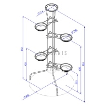 Wire flowerbed - Model:123